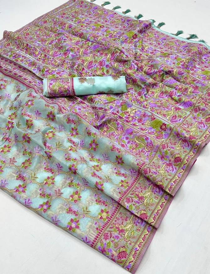 Kaarsi Silk By Rajtex Organza Parsi Handloom Weaving Saree Orders In India